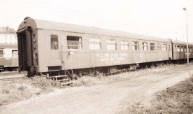 Wagon rentgenowski na bocznicy w Warszawie, 1983. Fot. J. Szeliga....